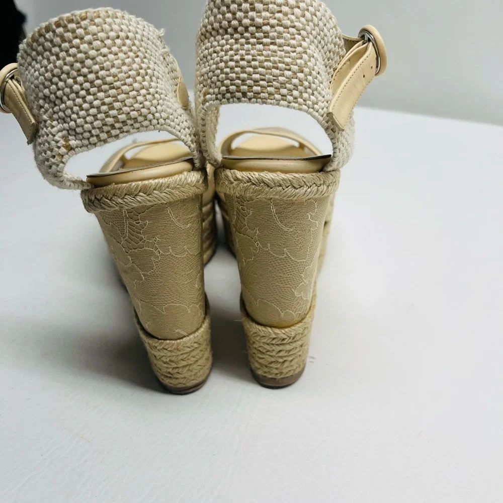 Valentino Lace Platform Wedges size 40/ 9